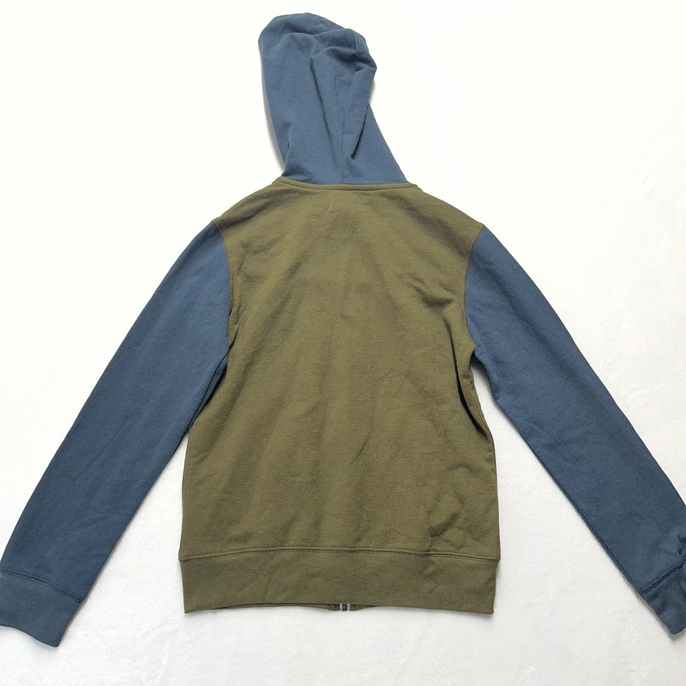 Tucker + Tate Zip Hoodie Boys Small (7/8) Green Blue Casual Basics NEW - Picture 5 of 5